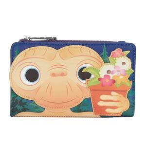 Loungefly - ET Flower Pot Flap Wallet NWT